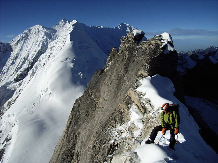 mountain scene - arete